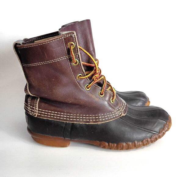 LL Bean Vintage Duck Boots Maine Hunting Shoe Made in USA Women's 5 Waterproof - Picture 2 of 10